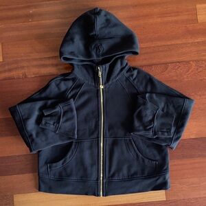 Sold out Lululemon Black Scuba Oversized Full Zip Hoodie Gold Zipper